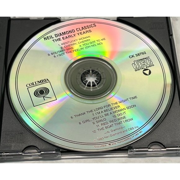 Neil Diamond Classics CD Original Hit Recordings 1986 CBS - Picture 2 of 6